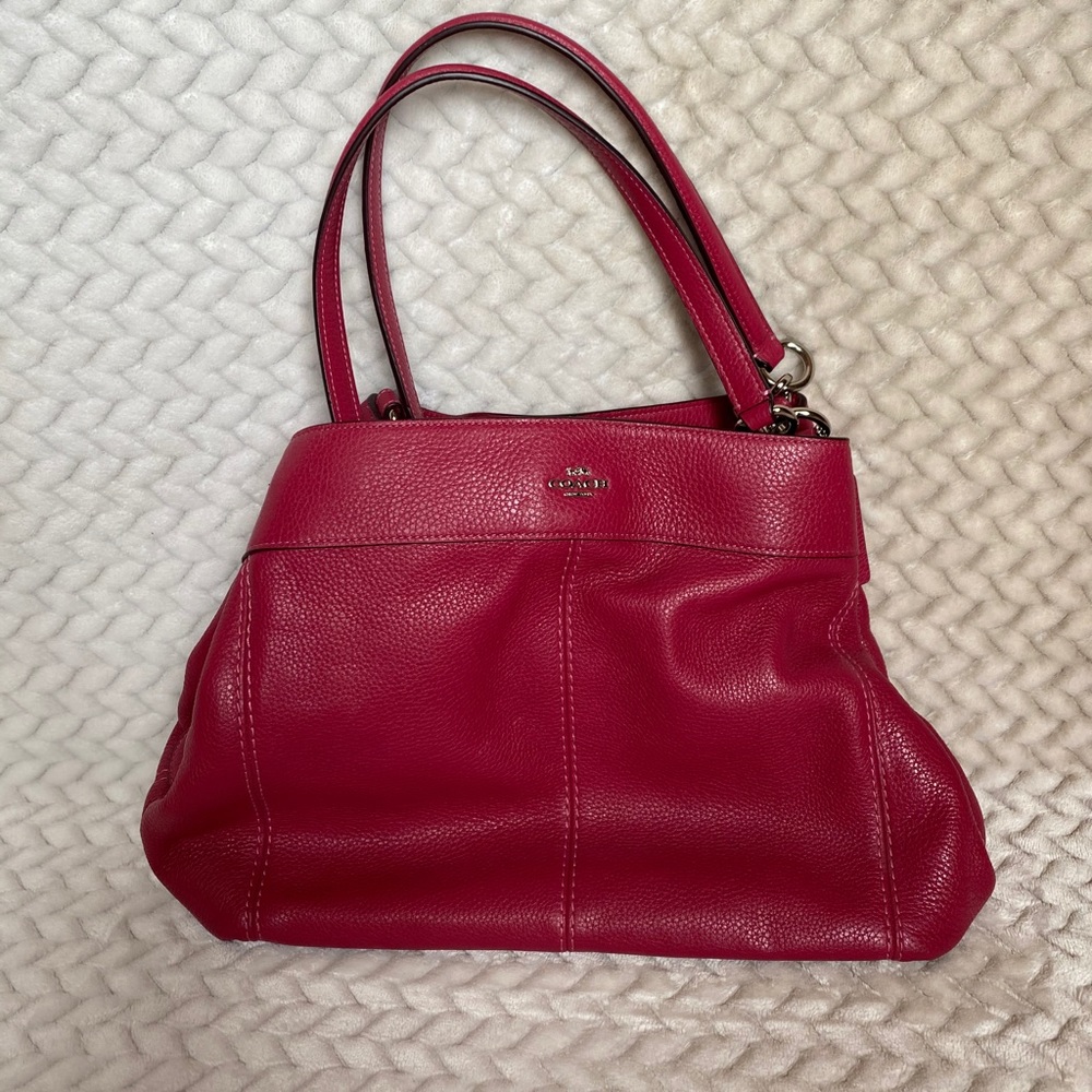 Red COACH purse